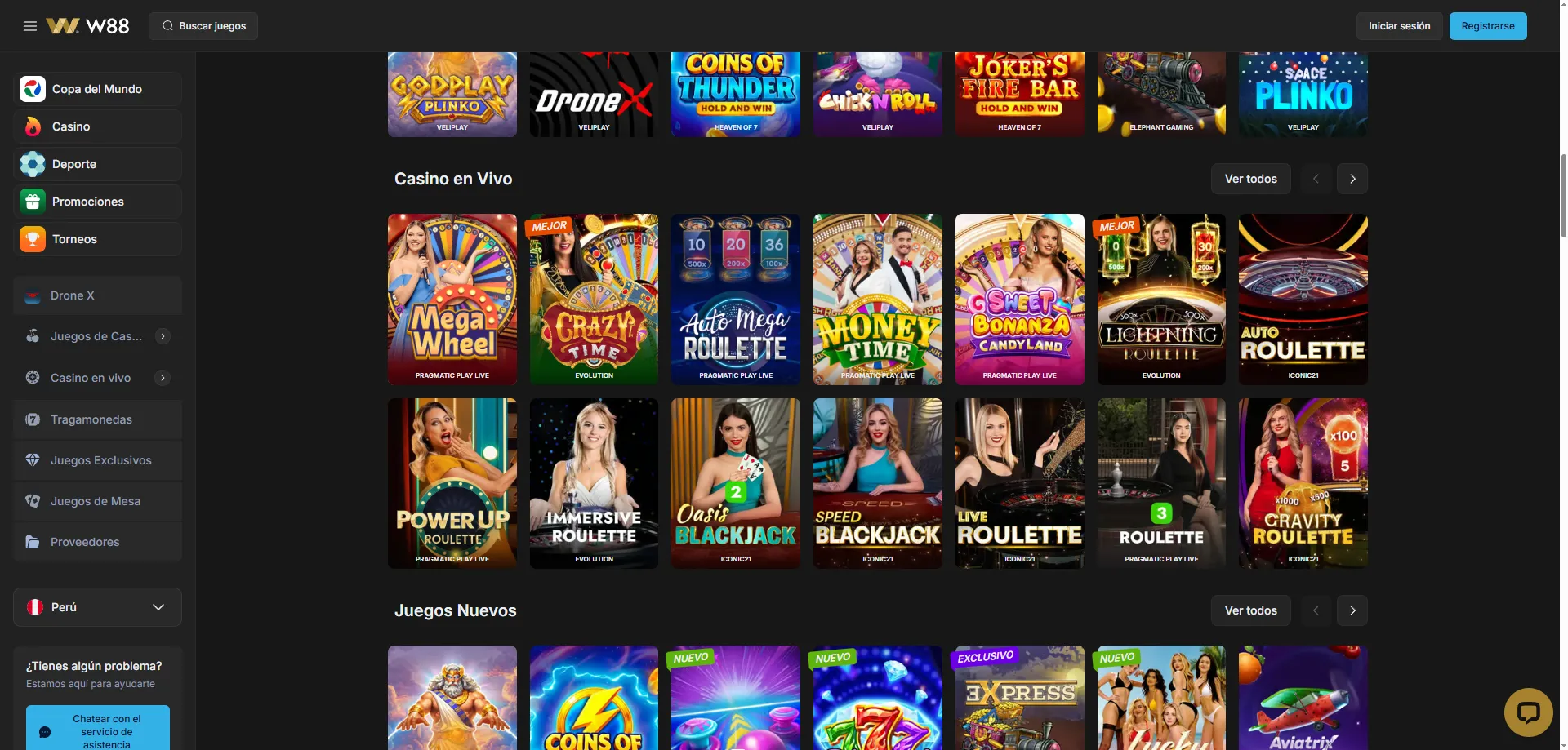 w88 live casino met meer dan 500 tafelspellen en live dealers