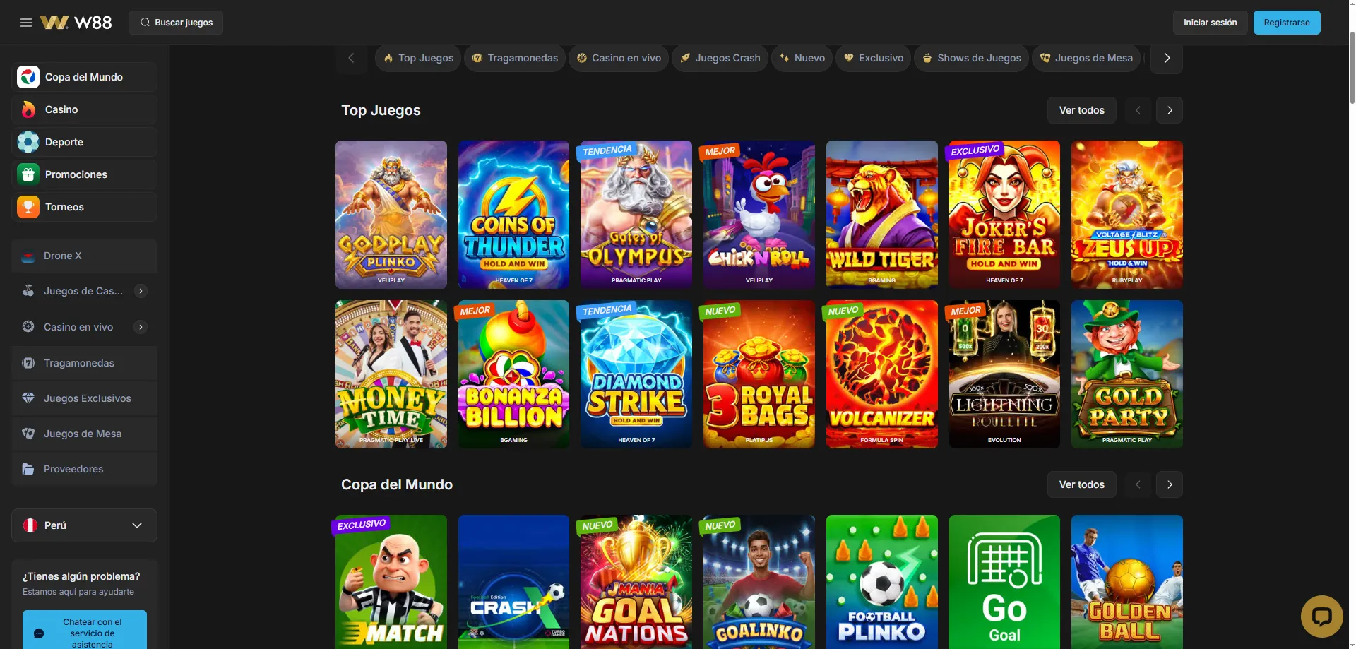 Populaire online slots bij w88 Casino zoals Gates of Olympus